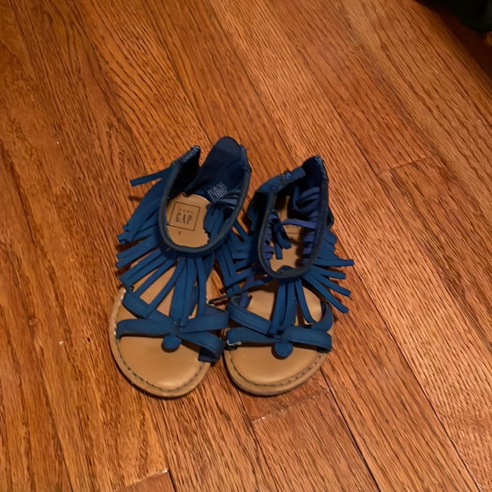 Size 8 fringe sandals-Gap $10
